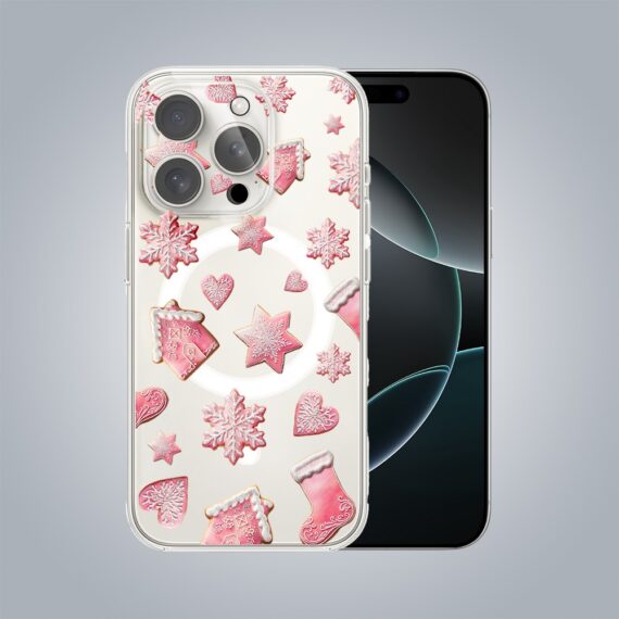 PRO 16Zestaw do iPhone 16 Pro etui, szkło na aparat, ładowarka z osłoną, różowe pierniczki brakujaceZestaw do iPhone 16 Pro Max: etui, szkło na aparat, ładowarka z osłoną, różowe pierniczki