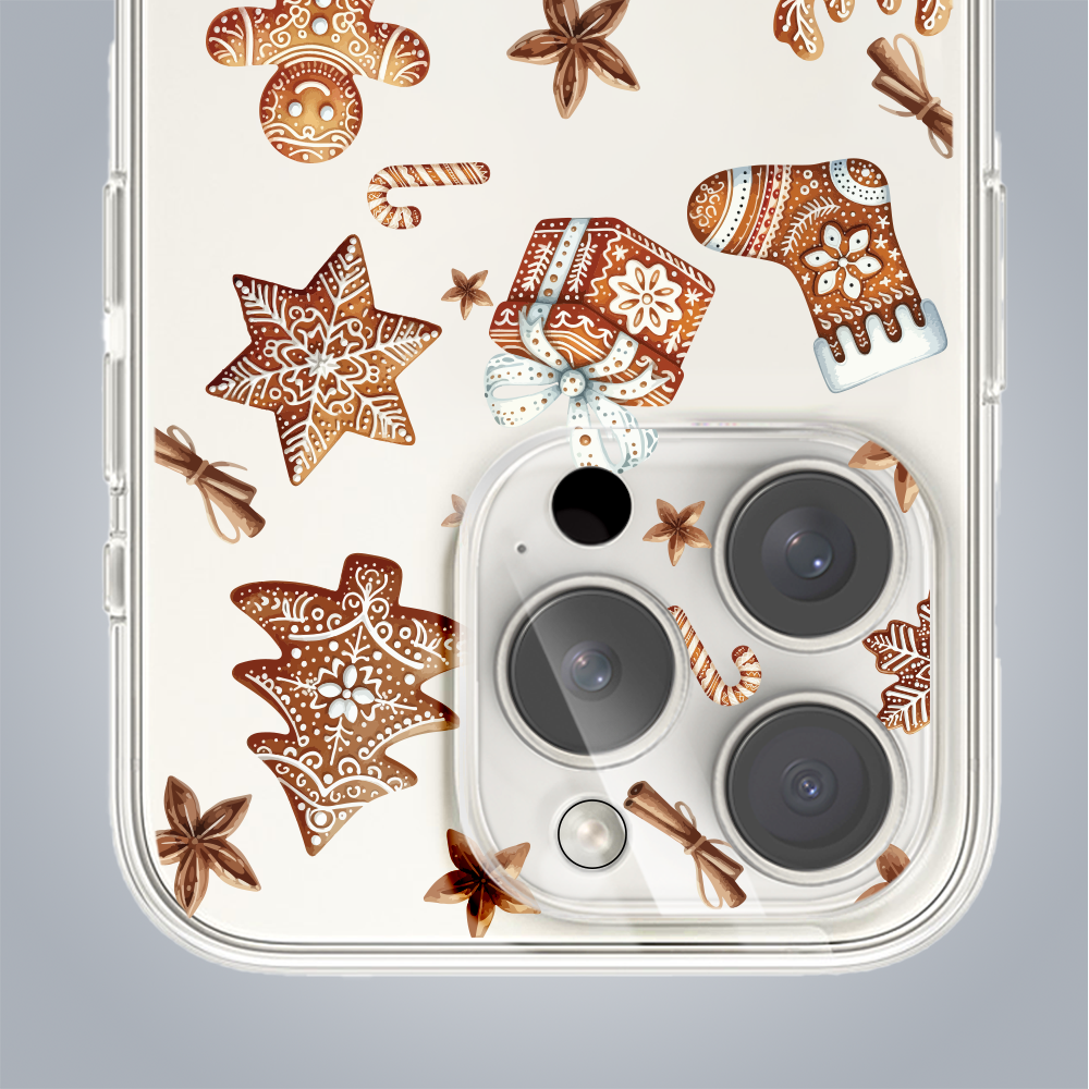 PRO-1Zestaw do iPhone 16 Pro Max etui, szkło na aparat, ładowarka z osłoną, magia pierniczków