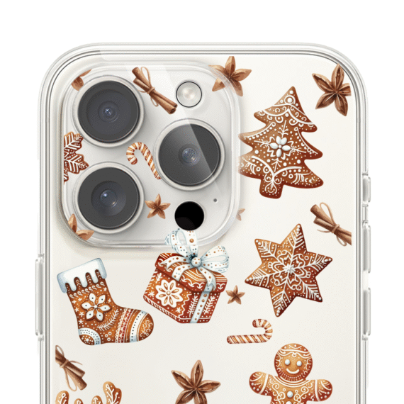 PRO-2Zestaw do iPhone 16 Pro Max etui, szkło na aparat, ładowarka z osłoną, magia pierniczków