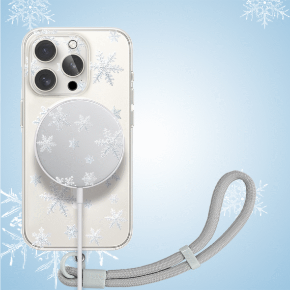 PRO-6iPhone 16 Pro Max pełne szkło hartowane na cały aparat, kamerę, delikatne płatki śniegu