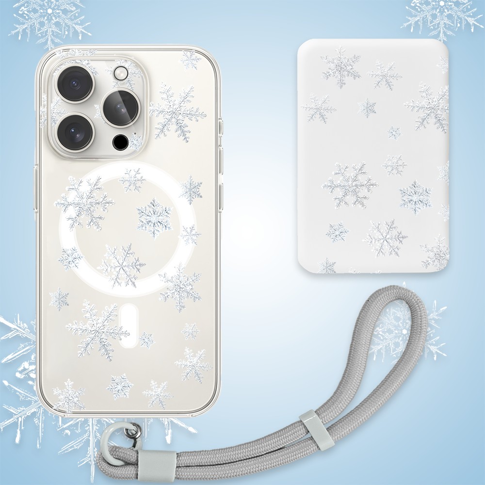 PRO-7iPhone 15 Pro Max pełne szkło hartowane na cały aparat, kamerę, delikatne płatki śniegu