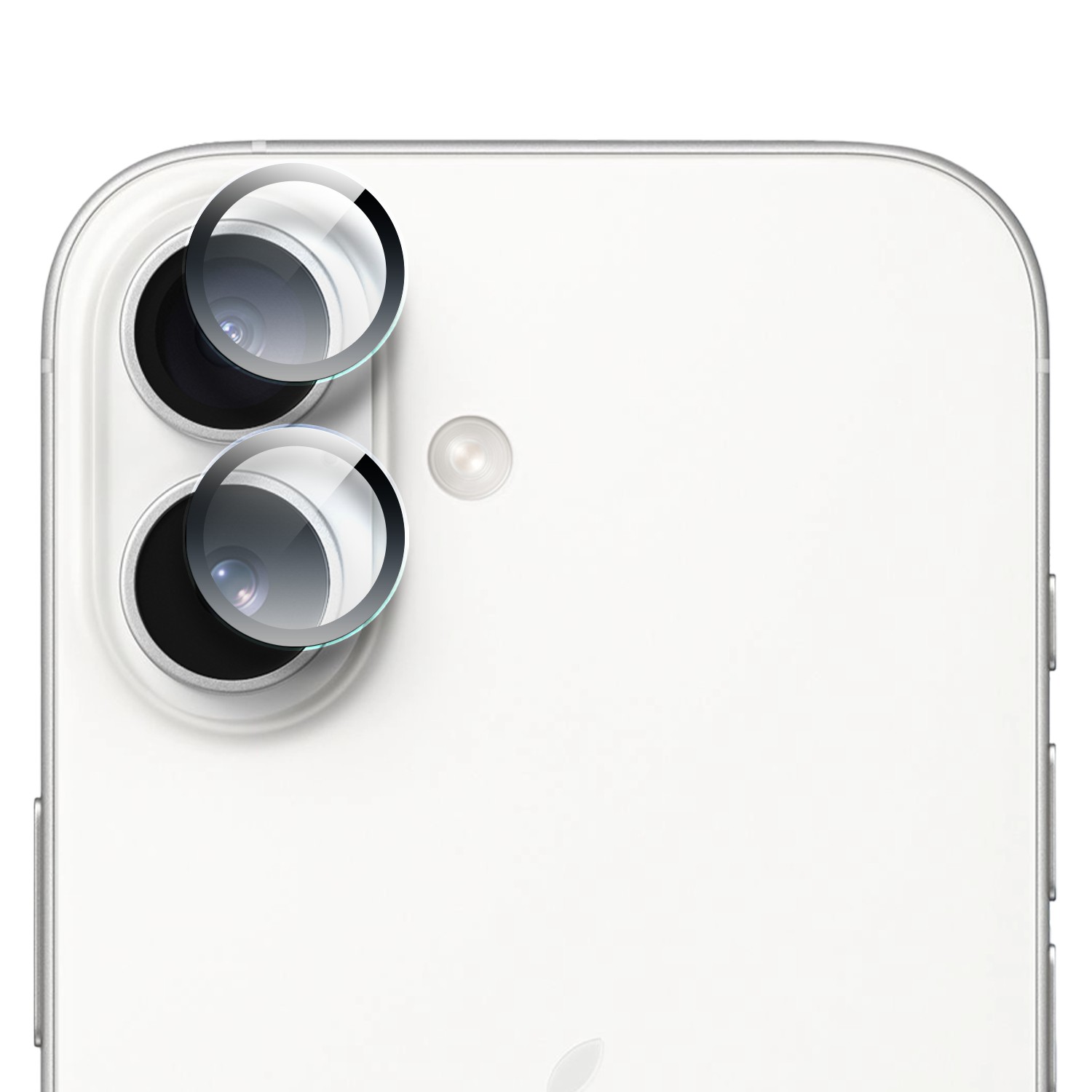 Szklana osłona obiektywów, hybrydowa osłona aparatu do iPhone 17, przeźroczysta 17-2