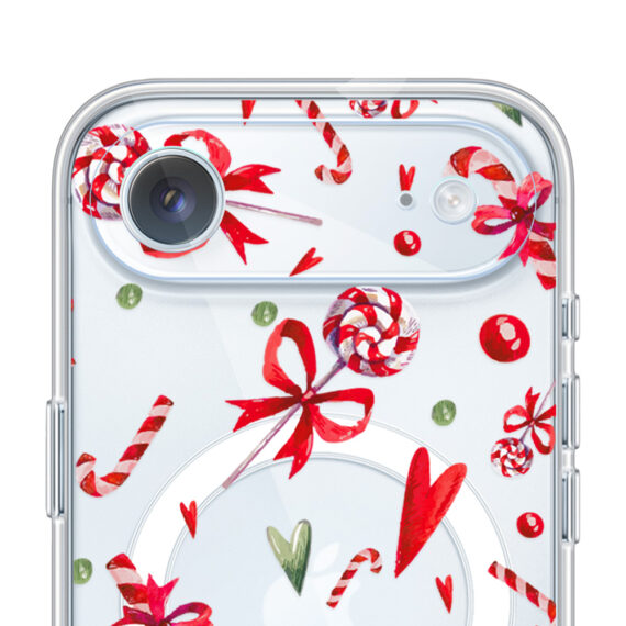 Zestaw do iPhone Air: etui, szkło na aparat, ładowarka z osłoną, cukierki świąteczne ip air