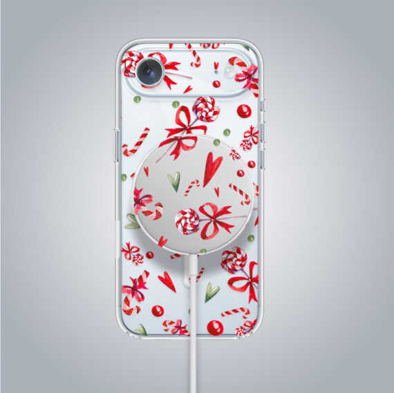 Zestaw do iPhone Air: etui, szkło na aparat, ładowarka z osłoną, cukierki świąteczne ip air bez smyczki