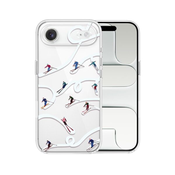 Etui do iPhone Air, Zimowa Magia, Narciarskie wiraże, przeźroczyste