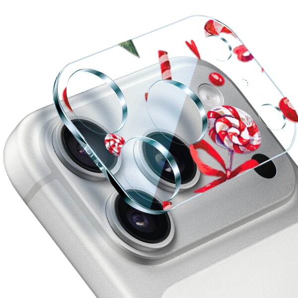 iPhone 17 Pro Max pełne szkło hartowane na cały aparat, kamerę, cukierki świąteczne 17 pro-1