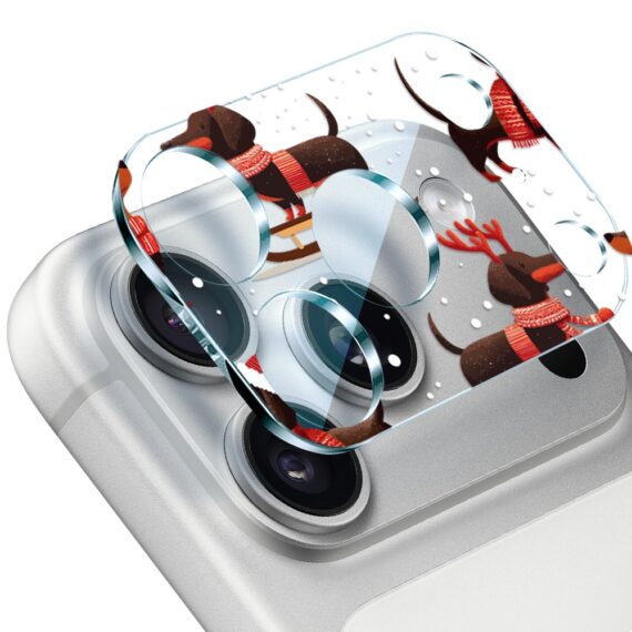 iPhone 17 Pro Max pełne szkło hartowane na cały aparat, kamerę, jamniki na saniach 17 pro-1