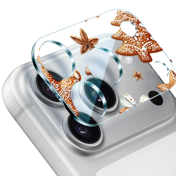 iPhone 17 Pro Max pełne szkło hartowane na cały aparat, kamerę, magia pierniczków ip 17 pro-3