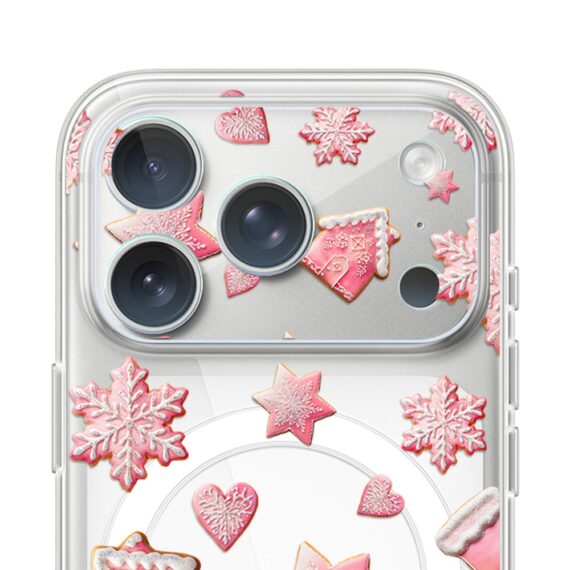 iPhone 17 Pro Max pełne szkło hartowane na cały aparat, kamerę, różowe pierniczki 17 pro-4