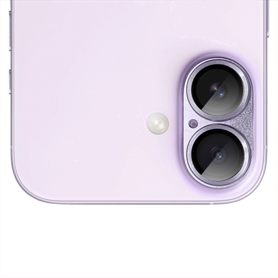 iPhone 17 gładka metalowa osłona na cały aparat, wbudowane szkła 9H, lawendowa (4)