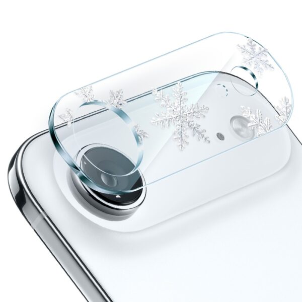 iPhone Air pełne szkło hartowane na cały aparat, kamerę, delikatne płatki śniegu AIR