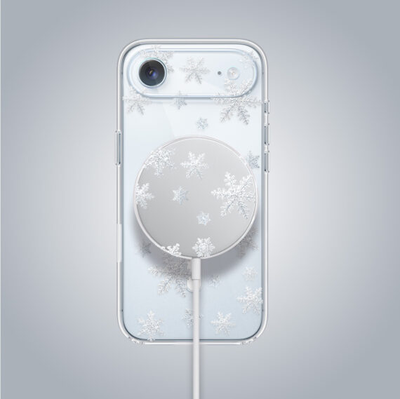 iPhone Air pełne szkło hartowane na cały aparat, kamerę, delikatne płatki śniegu zestaw