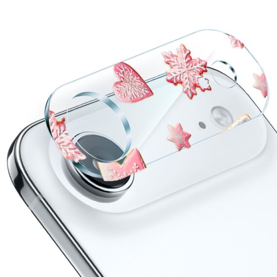 iPhone Air pełne szkło hartowane na cały aparat, kamerę, różowe pierniczki Artboard 6