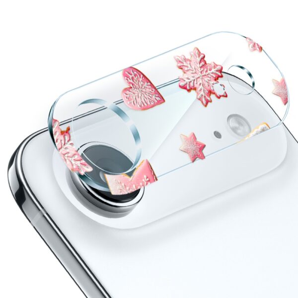 iPhone Air pełne szkło hartowane na cały aparat, kamerę, różowe pierniczki Artboard 6