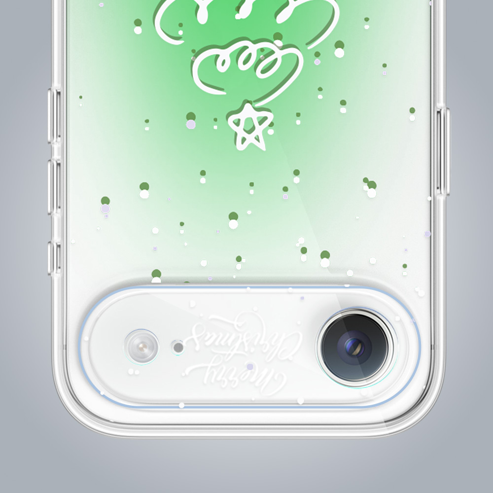 iPhone Air pełne szkło hartowane na cały aparat, kamerę z napisem Merry Christmas ip air-2