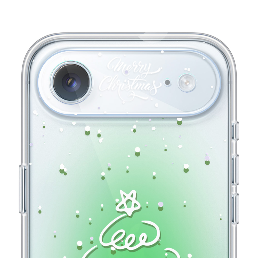 iPhone Air pełne szkło hartowane na cały aparat, kamerę z napisem Merry Christmas ip air-3