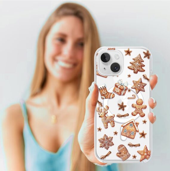 ip 14-2Etui do iPhone 14 Plus z MagSafe, magia pierniczków, przeźroczyste