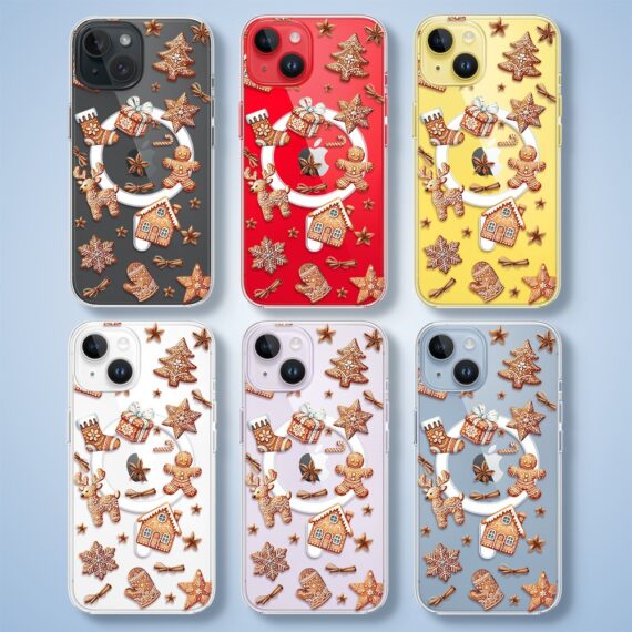 ip 14Etui do iPhone 14 Plus z MagSafe, magia pierniczków, przeźroczyste