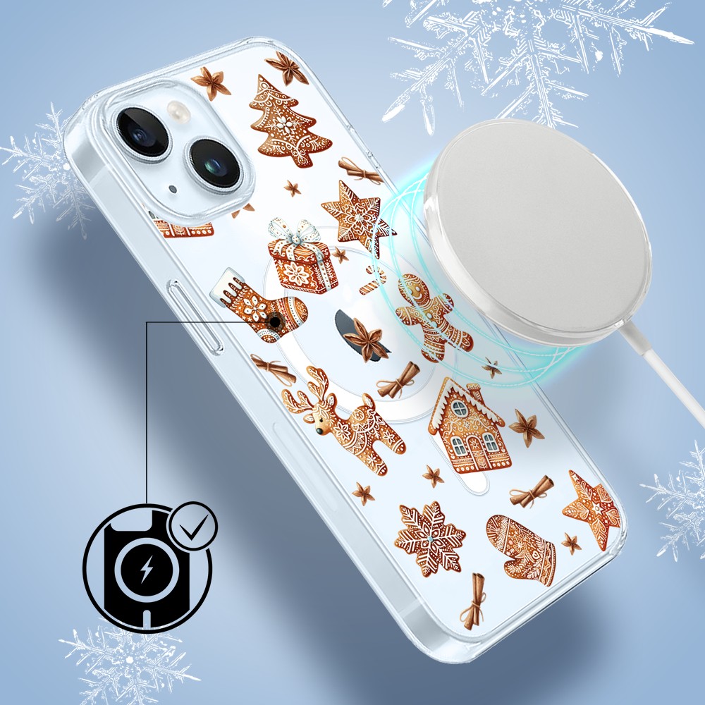 ip 15 magsafe-1Etui do iPhone 15 z MagSafe, magia pierniczków, przeźroczyste Etui do iPhone 15 z MagSafe, magia pierniczków, przeźroczyste