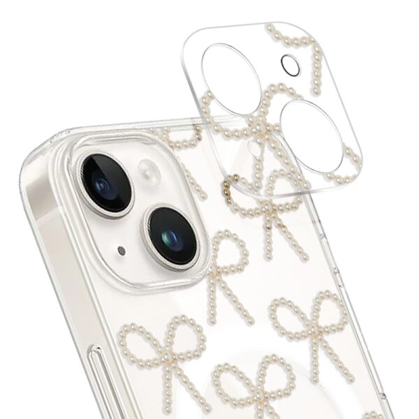 zwykły model-1iPhone 14 pełne szkło hartowane na cały aparat, kamerę, złote kokardki