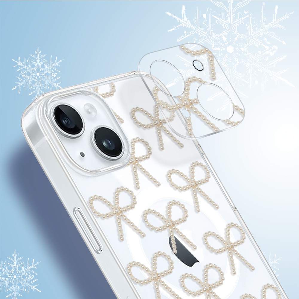 zwykły model-2iPhone 15 pełne szkło hartowane na cały aparat, kamerę, złote kokardki