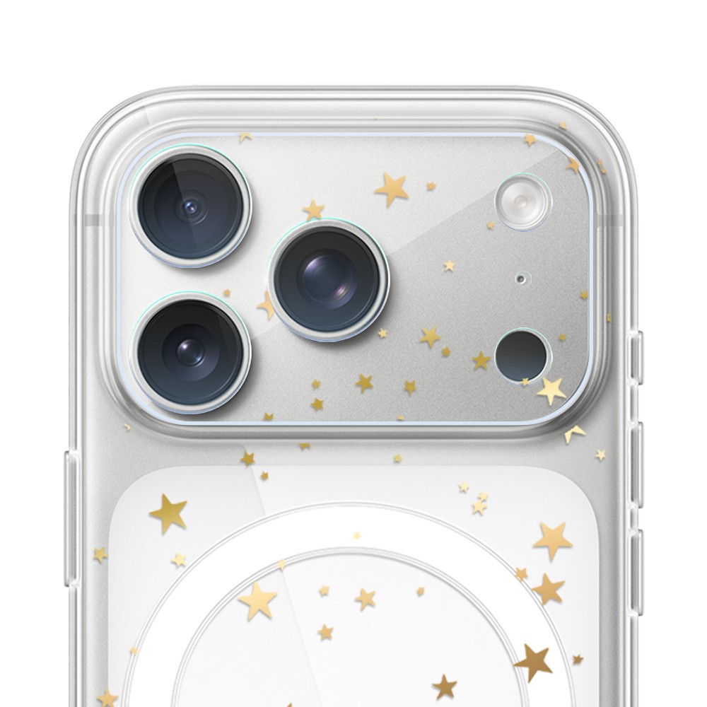 17 pro-4iPhone 17 Pro Max pełne szkło hartowane na cały aparat, kamerę, złote gwiazdki