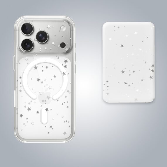 17 proZestaw do iPhone 17 Pro: etui, szkło na aparat, power bank, szampańskie gwiazdki