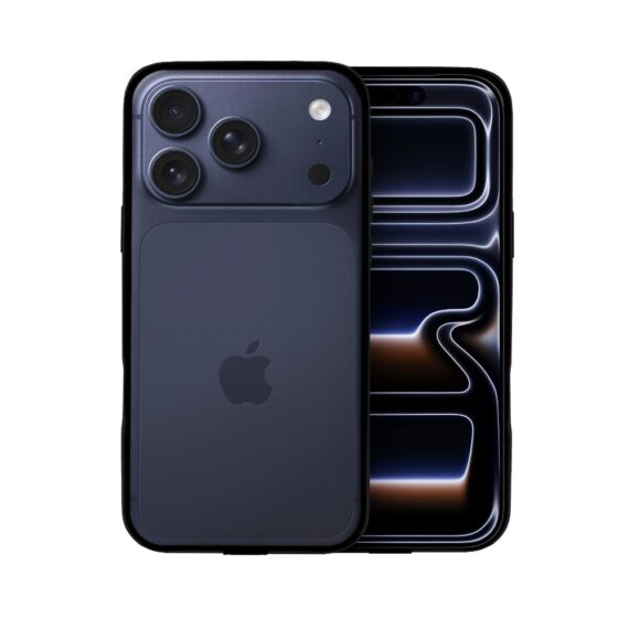 Bumper do iPhone 17 Pro Max, Metal Slim, metalowa ramka ochronna, czarny (9)