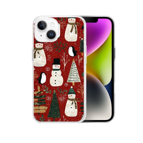 Etui do iPhone 14 z MagSafe, Przytulne święta, Rustykalna świąteczna kraina2