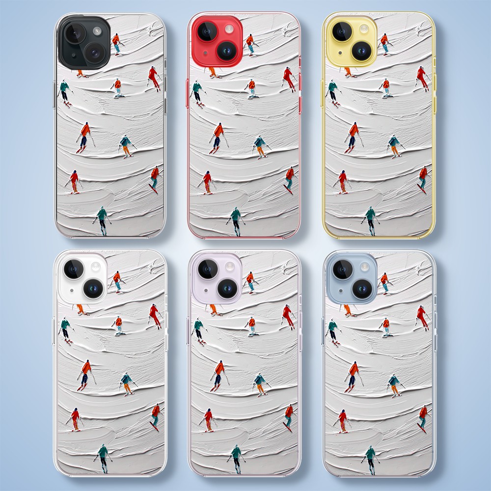 Etui do iPhone 14 z MagSafe, Zimowa Magia, Narciarski obraz5