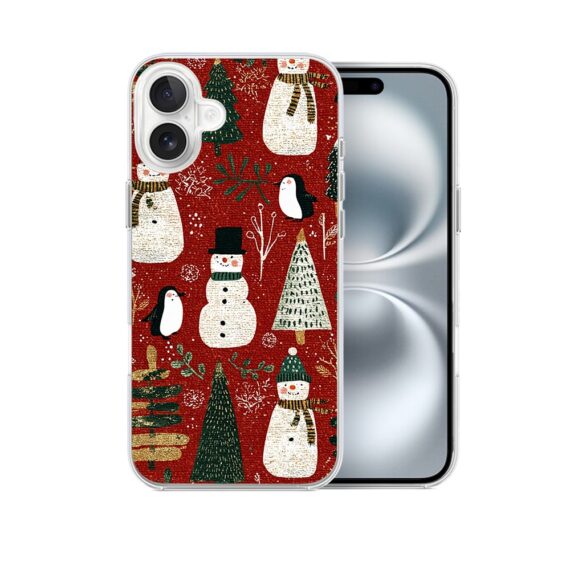 Etui do iPhone 16 z MagSafe, Przytulne święta, Rustykalna świąteczna kraina1