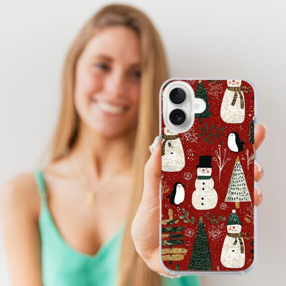 Etui do iPhone 16 z MagSafe, Przytulne święta, Rustykalna świąteczna kraina5
