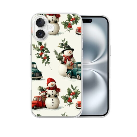 Etui do iPhone 16 z MagSafe, Przytulne święta, Zimowe miasteczko1