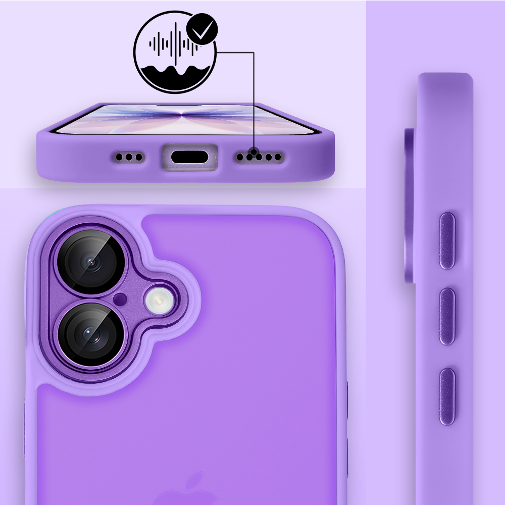 Etui do iPhone 17 Color Flush, z osłoną aparatu, fioletowe (9)