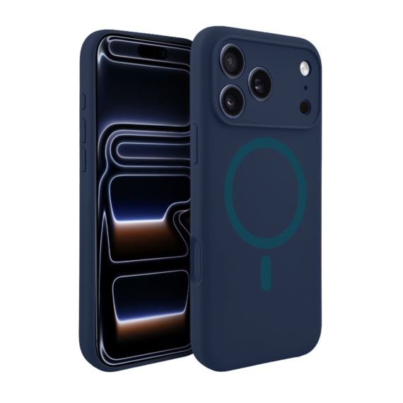 Etui do iPhone 17 Pro Max, silikonowe z MagSafe, mikrofibra soft touch z osłoną na apara (7)