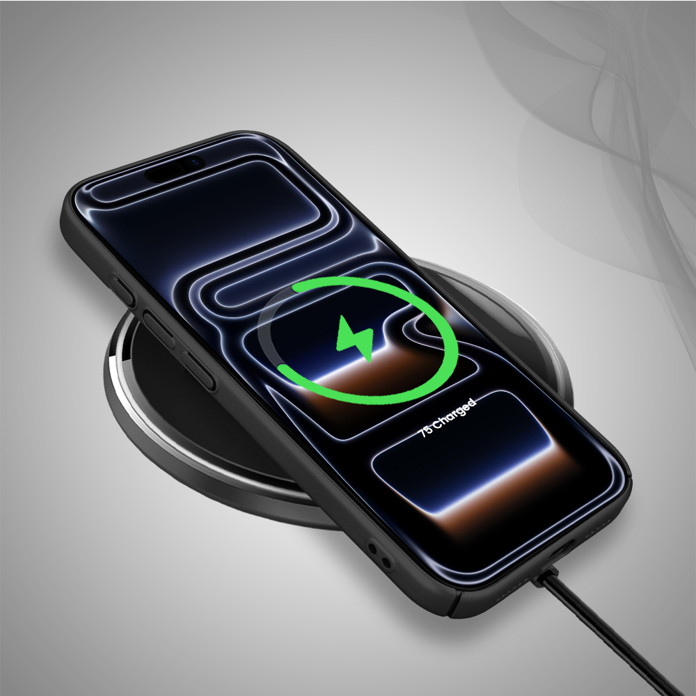 Etui do iPhone 17 Pro Skin Matt satynowe ultra cienkie, czarne (4)