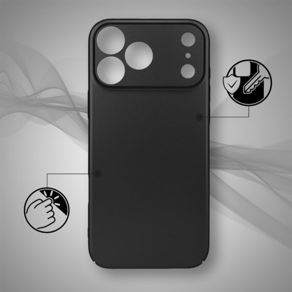 Etui do iPhone 17 Pro Skin Matt satynowe ultra cienkie, czarne (9)