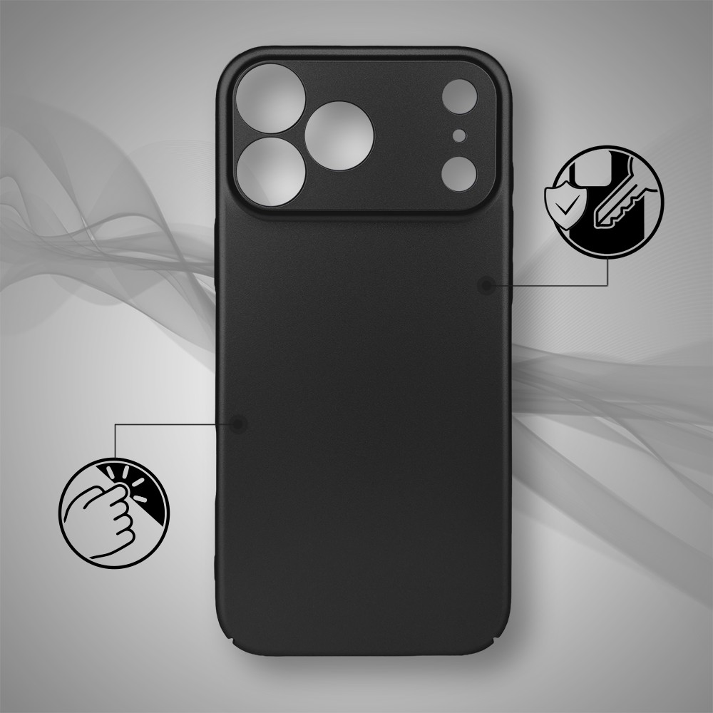 Etui do iPhone 17 Pro Skin Matt satynowe ultra cienkie, czarne (9)