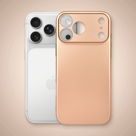 Etui do iPhone 17 Pro Skin Matt satynowe ultra cienkie, złote (1)