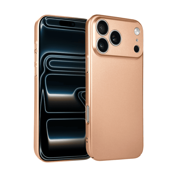 Etui do iPhone 17 Pro Max Skin Matt satynowe ultra cienkie, złote