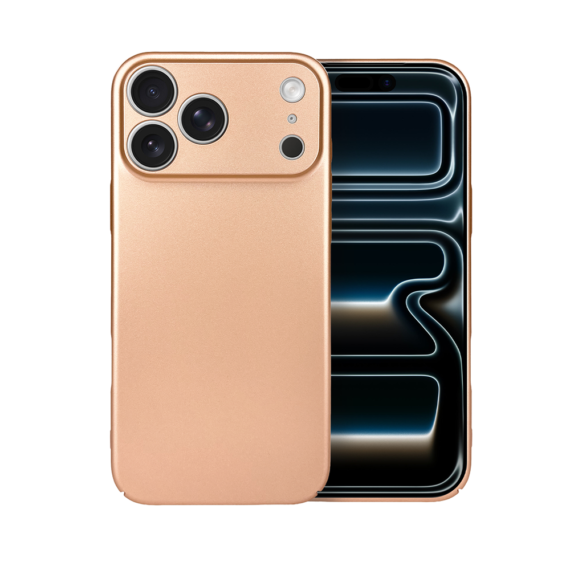Etui do iPhone 17 Pro Skin Matt satynowe ultra cienkie, złote (8)