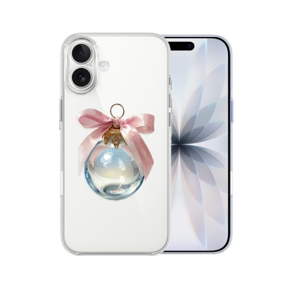 Etui do iPhone 17, Przytulne święta, Kryształowa bombka, przeźroczyste