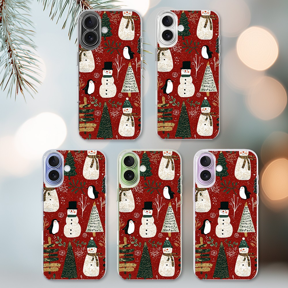 Etui do iPhone 17, Przytulne święta, Rustykalna świąteczna kraina (6)