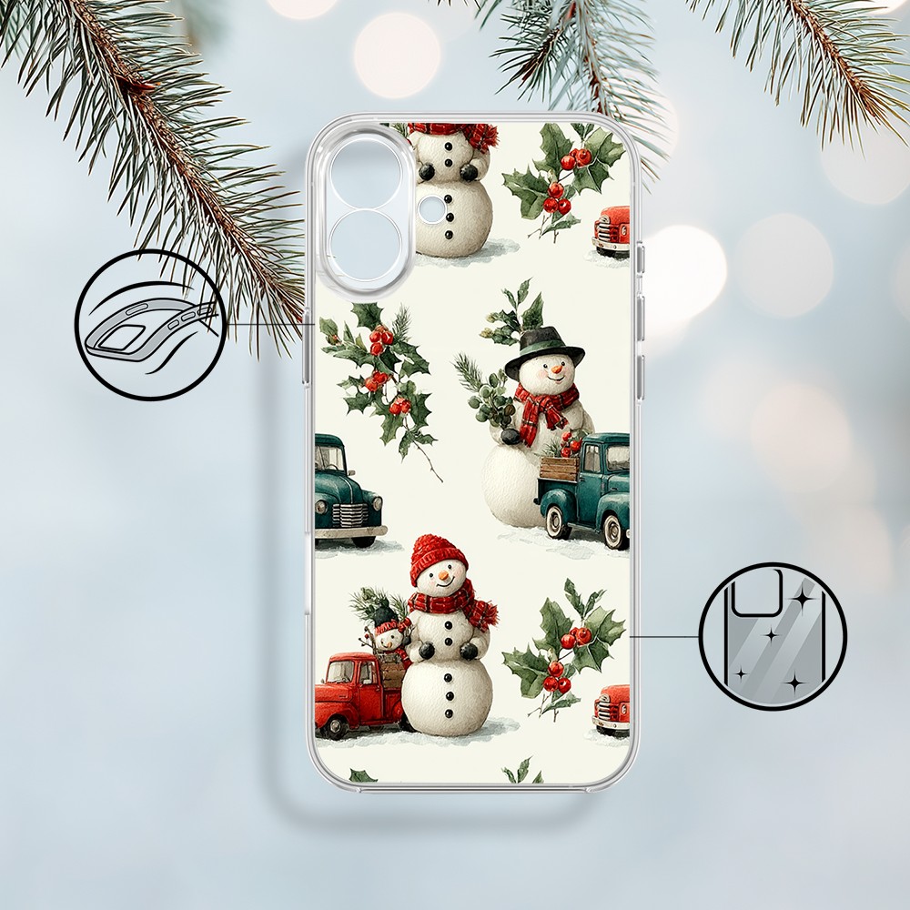 Etui do iPhone 17, Przytulne święta, Zimowe miasteczko (4)