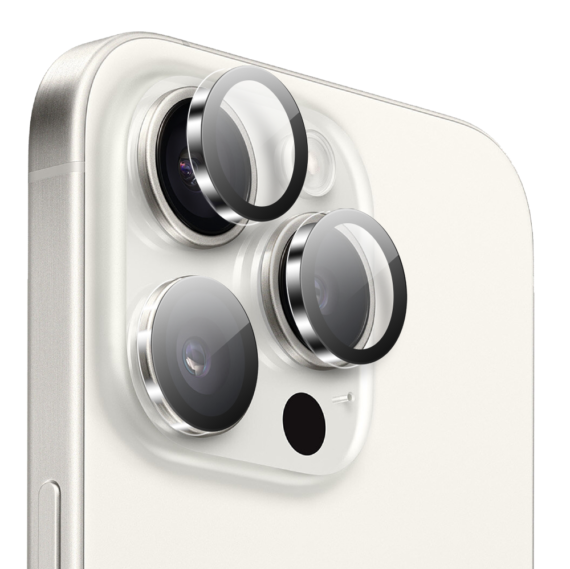 Szklana osłona obiektywów, hybrydowa osłona aparatu do iPhone 16 Pro Max, przeźroczysta (4)