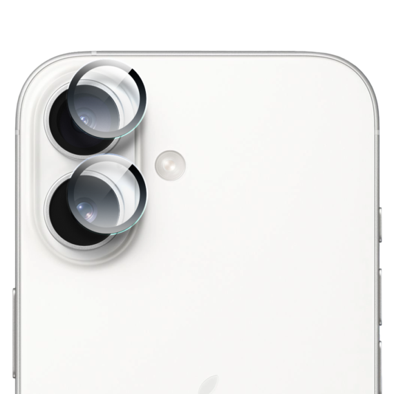 Szklana osłona obiektywów, hybrydowa osłona aparatu do iPhone 16, przeźroczysta (1)