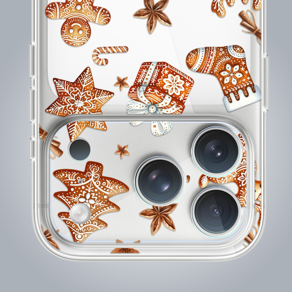 iPhone 17 Pro Max pełne szkło hartowane na cały aparat, kamerę, magia pierniczków ip 17 pro-1Zestaw do iPhone 17 Pro Max: etui, szkło na aparat, power bank, magia pierniczków