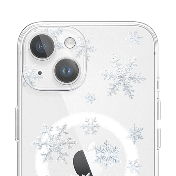 ip 14 ip 13-2Zestaw do iPhone 14: etui, szkło na aparat, ładowarka z osłoną, delikatne płatki śniegu