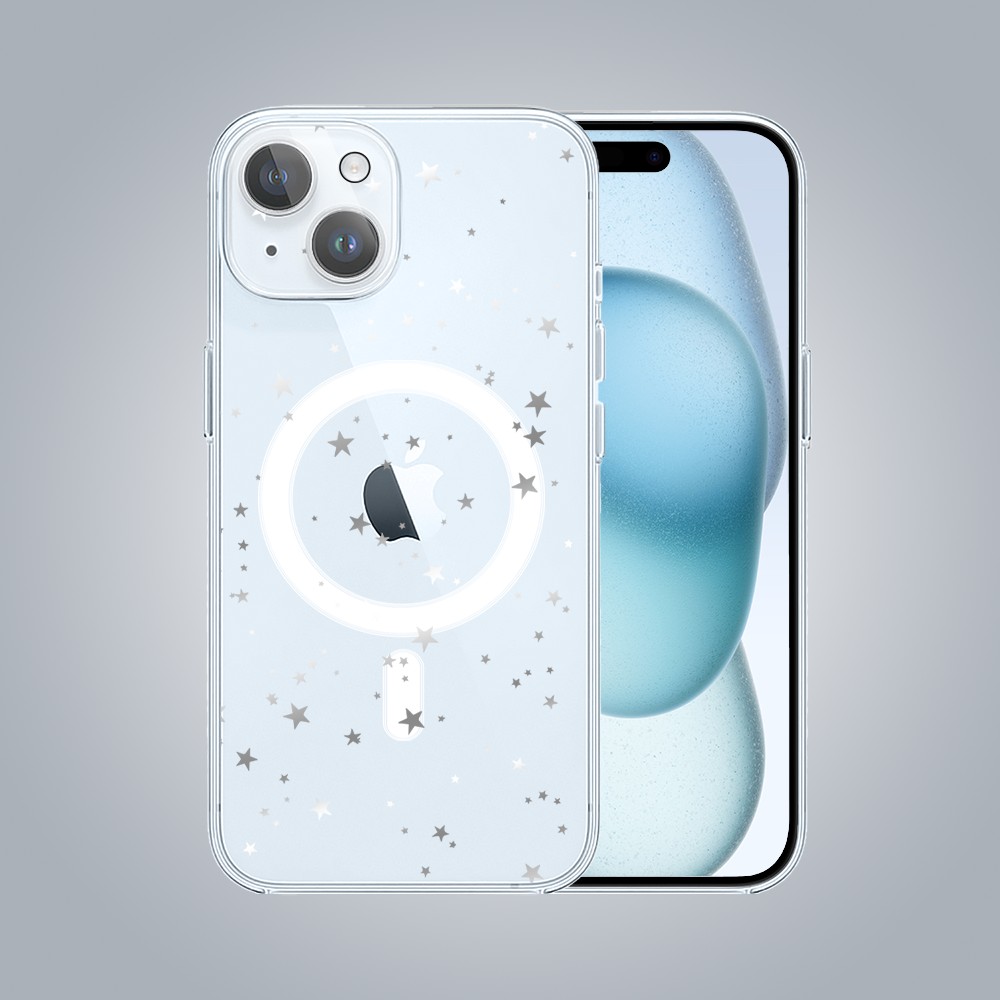 ip 15-1Zestaw do iPhone 15 etui, szkło na aparat, power bank, szampańskie gwiazdki
