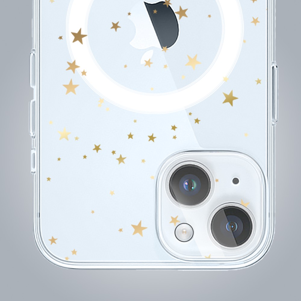 ip 15-2Zestaw do iPhone 15 etui, szkło na aparat, power bank, złote gwiazdki graf